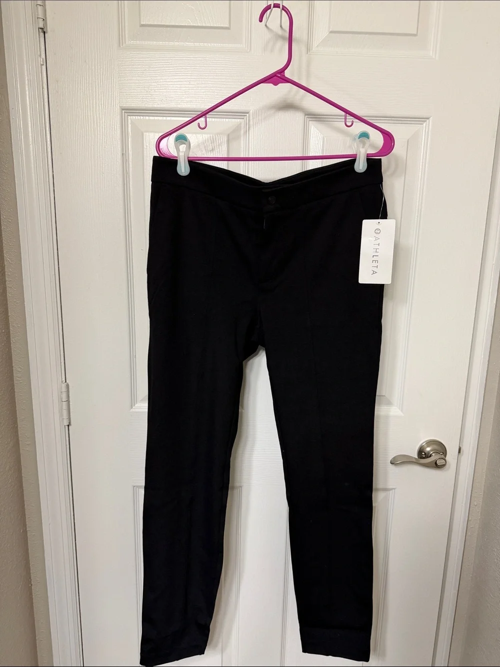 Athleta Black Slim Ponte Trousers
